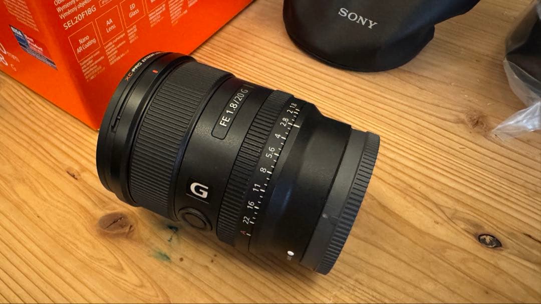 SONY FE 20mm F1.8 G レンズ　SEL20F18G