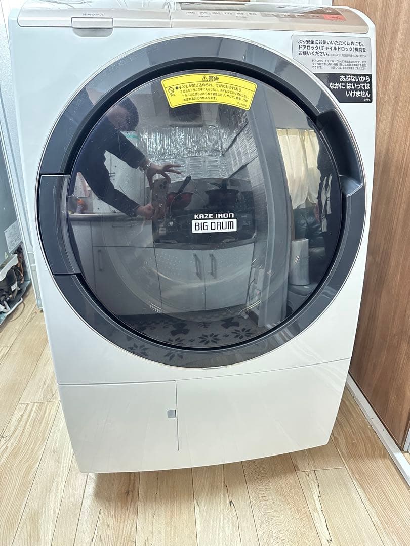 KNIZ IRON BIG DRUM ドラム式洗濯機本体送料込みです。