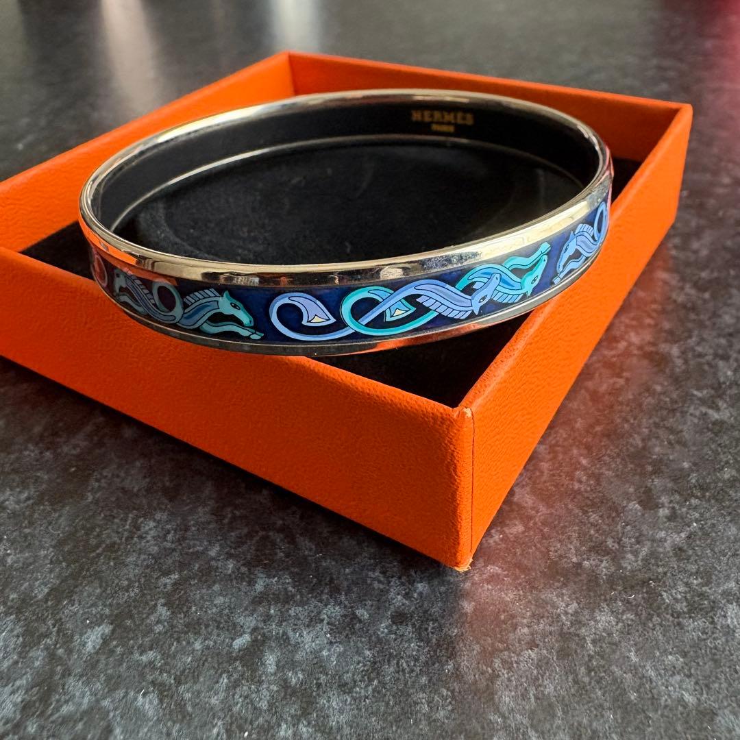 週末限定値下げ エルメス HERMES バングル エマイユ 七宝 ブレスレット