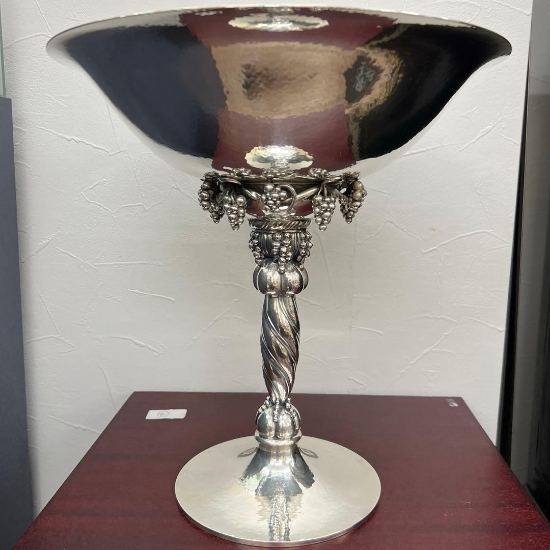 ジョージジェンセン最高峰Sterling純銀グレープボウル　1862g共箱チニチ