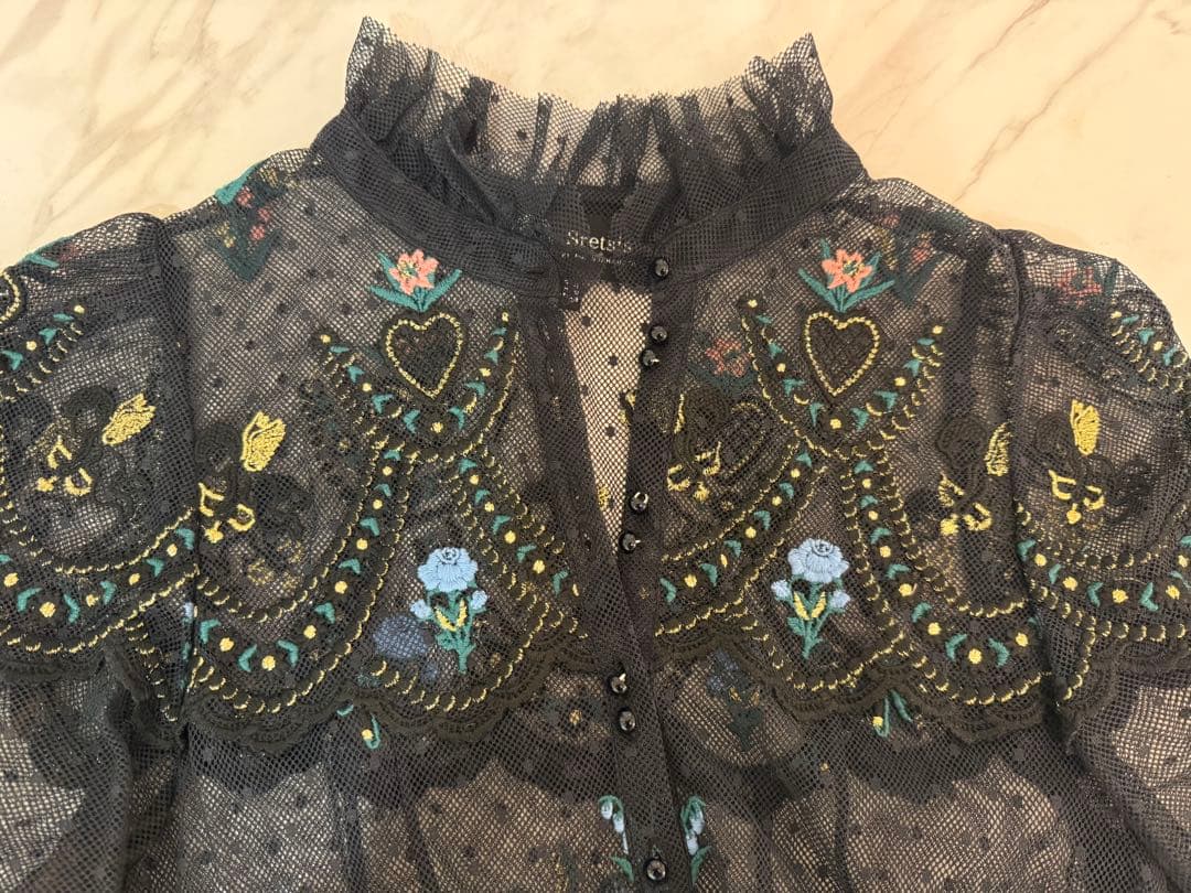 Sretsis ブラックロングワンピース