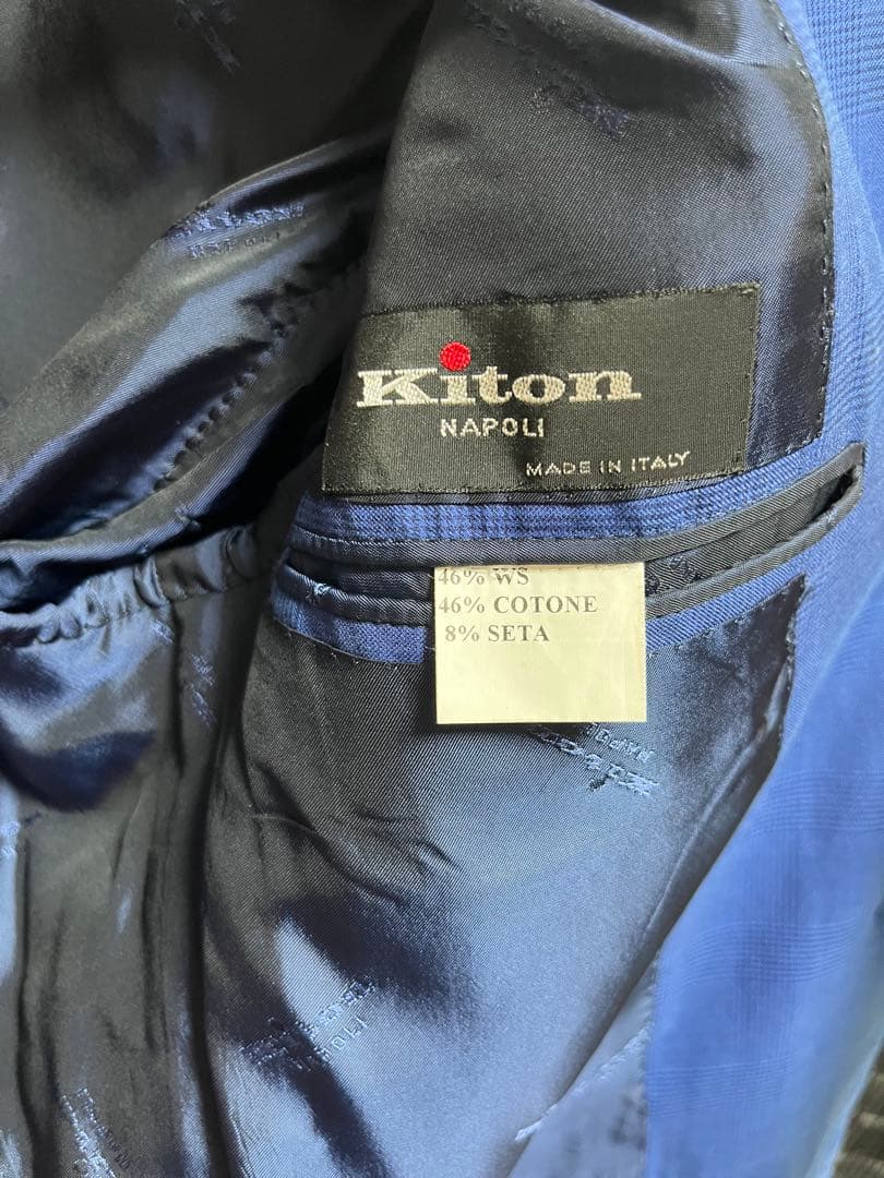 【最終値下】Kiton セットアップスーツ ネイビー ジャケパン利用可能 春夏秋