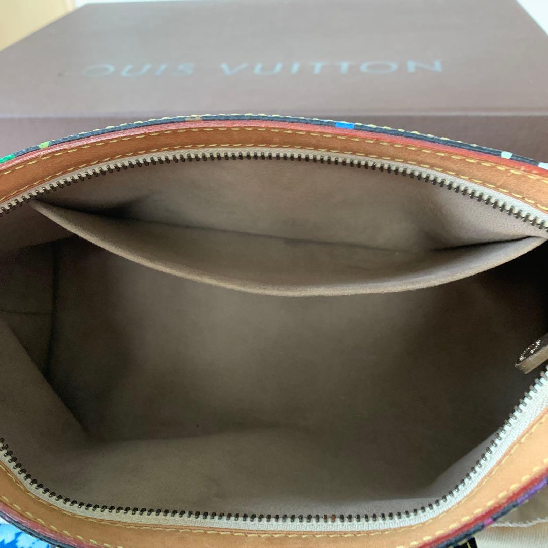 LOUIS VUITTON ブラック マルチカラー ハンドバッグ　エライザ