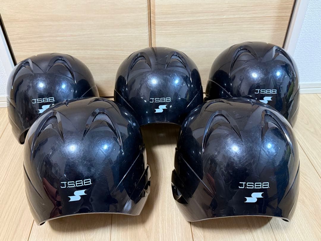 軟式 打者用 ヘルメット 両耳付きSSK JSBB公認 軟式　5個セット
