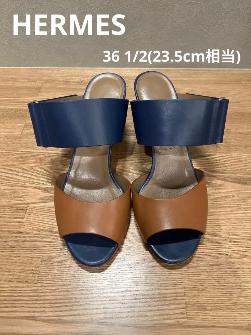HERMES エルメス ミュールサンダル 約23.5cm
