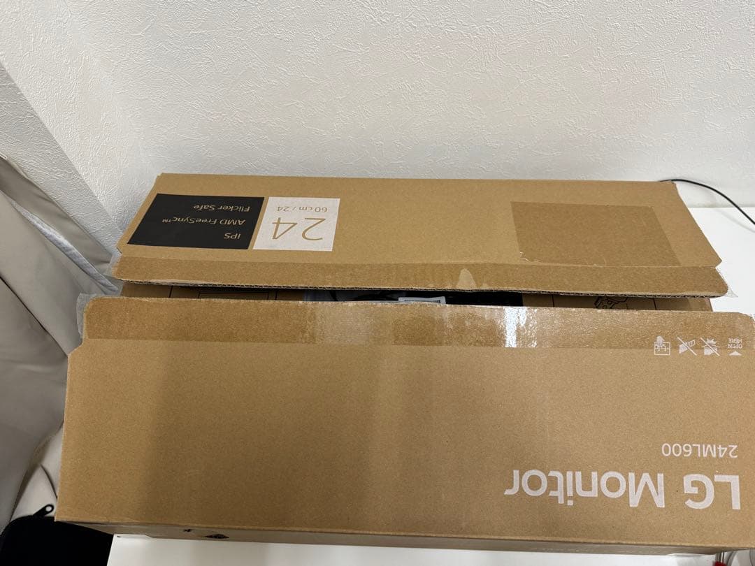 LG フレームレス モニター 24ML600S-W 23.8インチ(付属品あり)