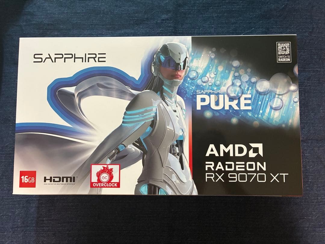 グラフィックボード・グラボ・ビデオカード SAPPHIRE PURE Radeon RX 9070 XT RX9070XT