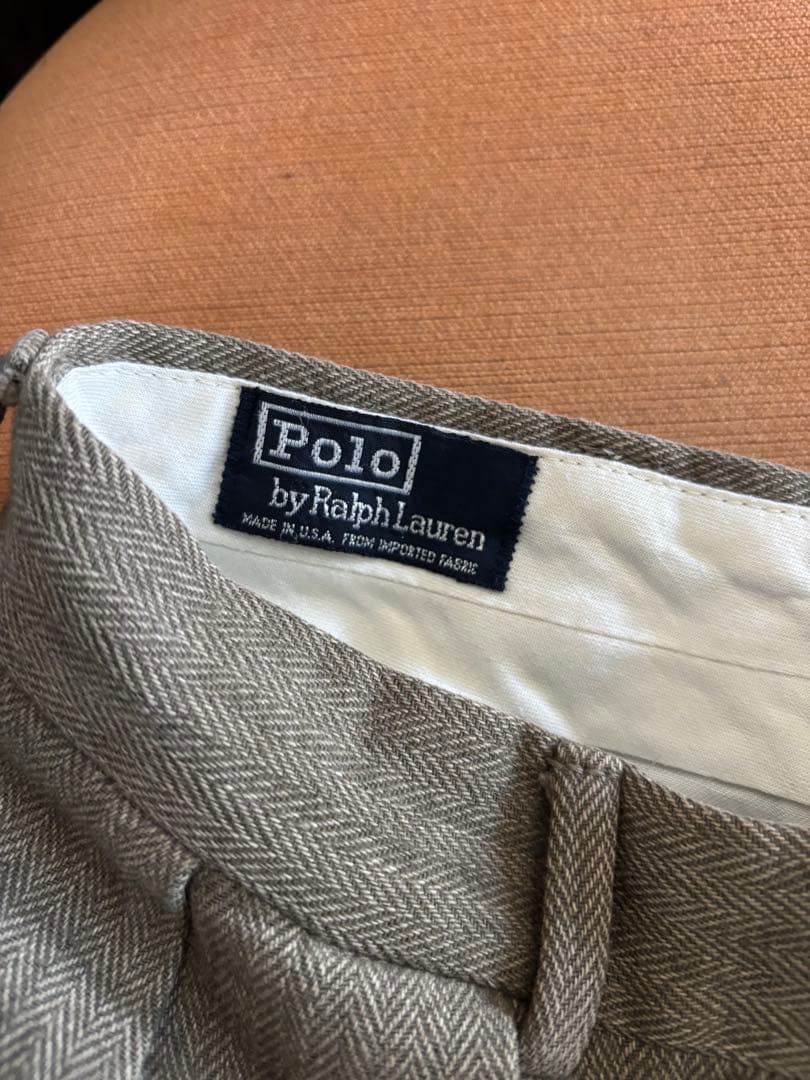 80s〜Polo by RalphLauren ヘリンボーンパンツ　USA製