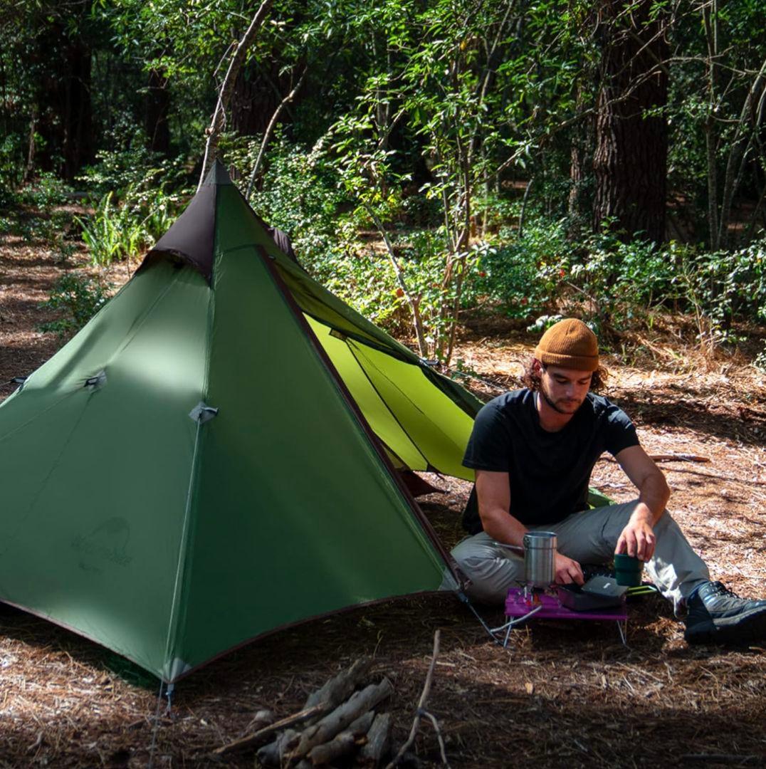 【軽量】naturehike　ワンポールテント　＋　トレッキングポール