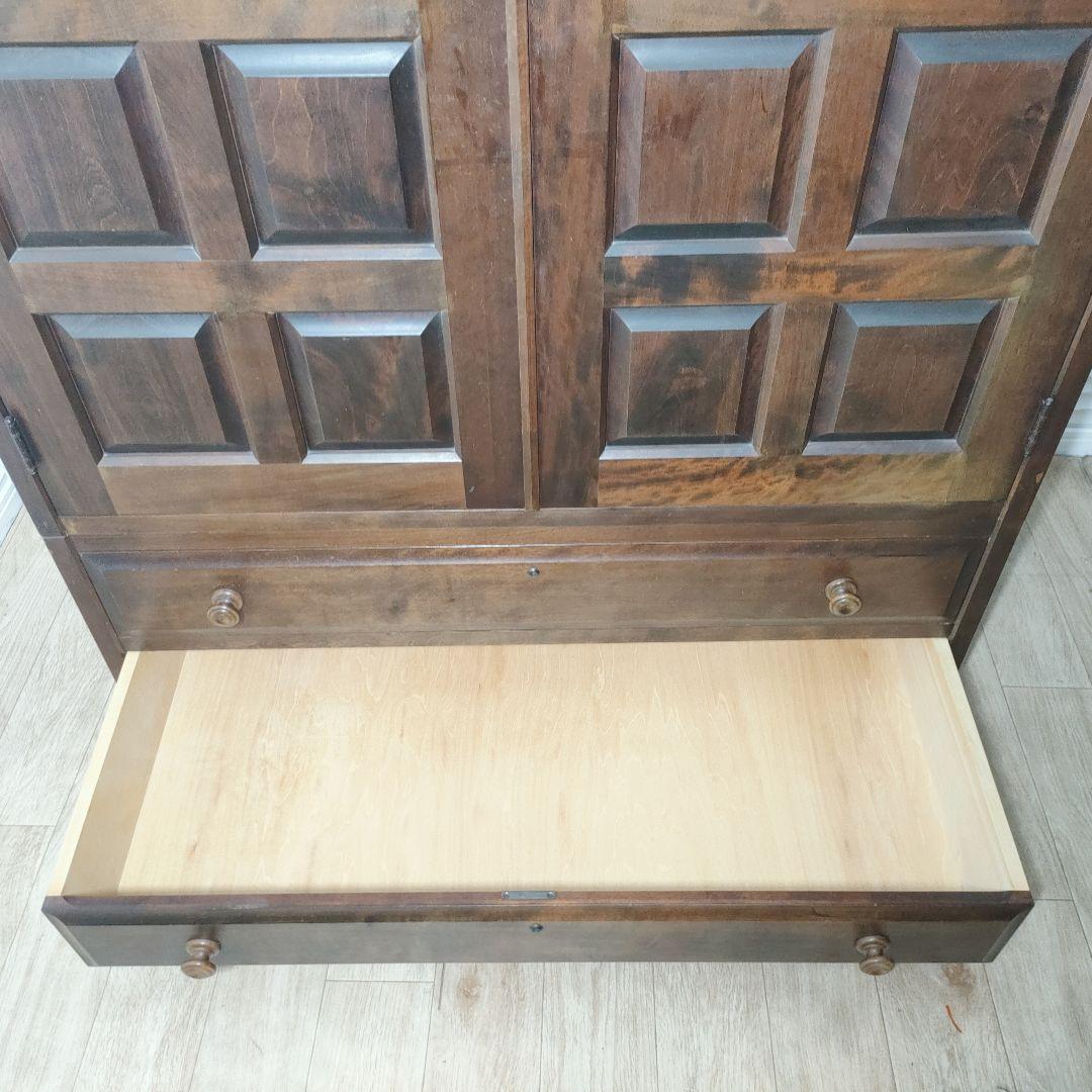 ◇大阪府神戸市配達無料！◇北海道民芸家具◇洋服箪笥ワードローブ◇アンティーク◇