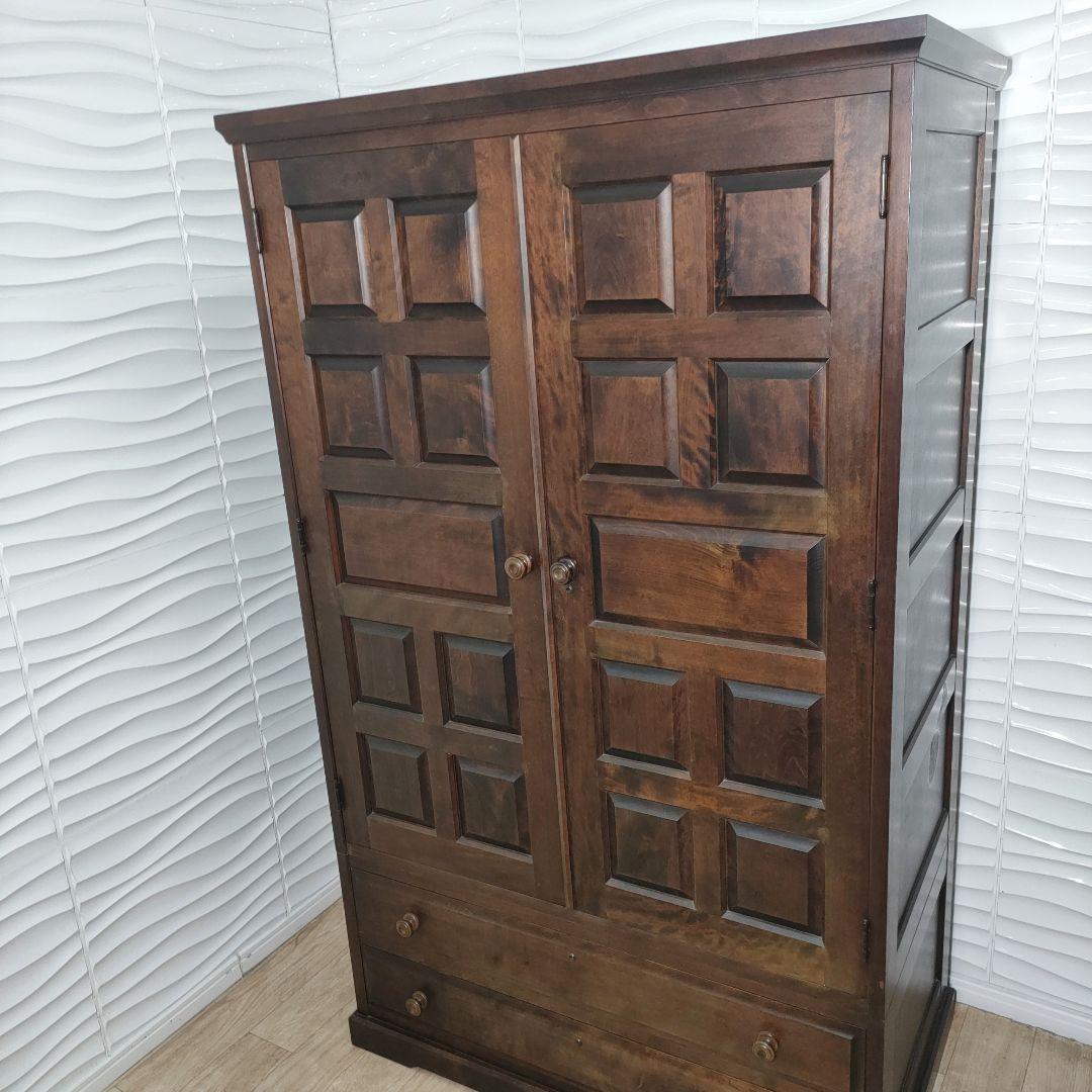 ◇大阪府神戸市配達無料！◇北海道民芸家具◇洋服箪笥ワードローブ◇アンティーク◇