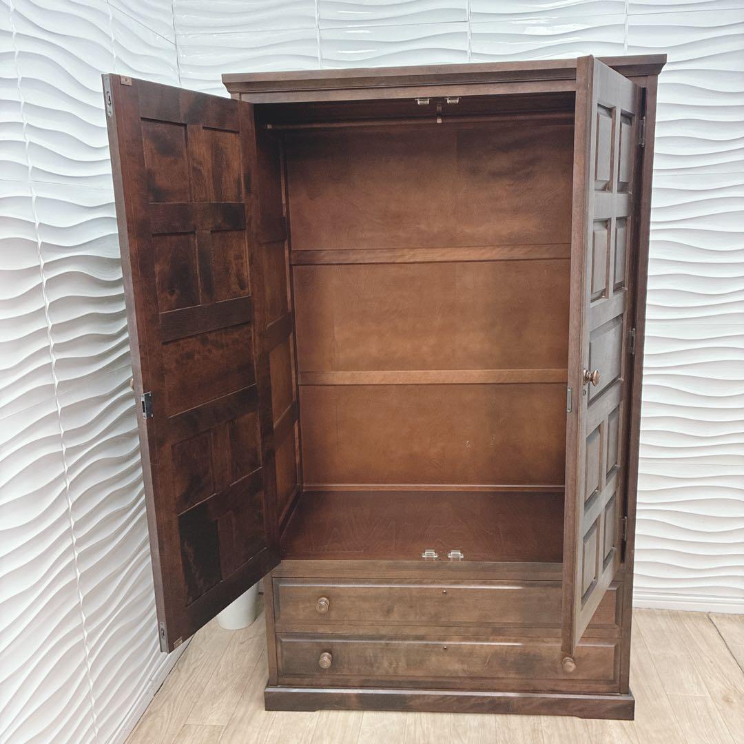 ◇大阪府神戸市配達無料！◇北海道民芸家具◇洋服箪笥ワードローブ◇アンティーク◇