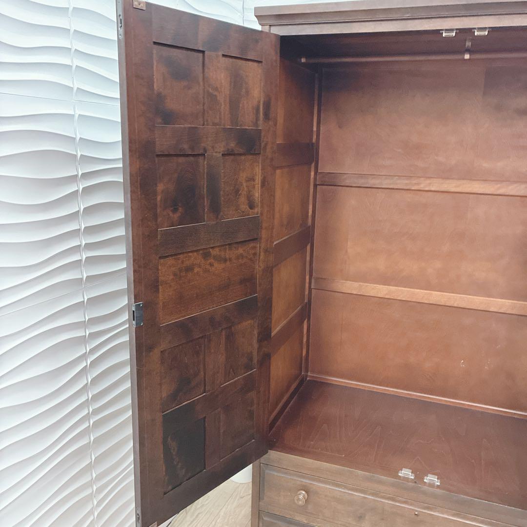 ◇大阪府神戸市配達無料！◇北海道民芸家具◇洋服箪笥ワードローブ◇アンティーク◇