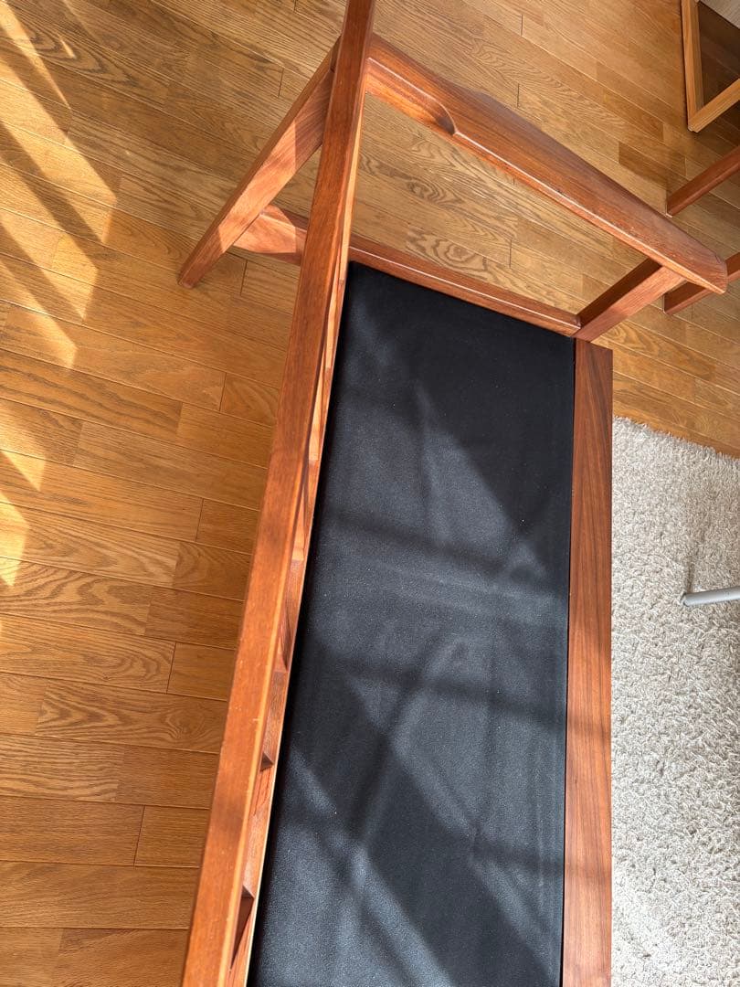 ナガノインテリア3Pソファ ウォールナット無垢材 美品