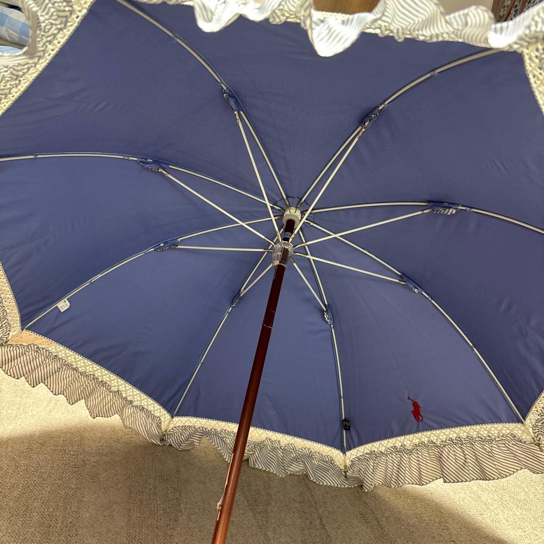 ラルフローレン 日傘 ストライプ
