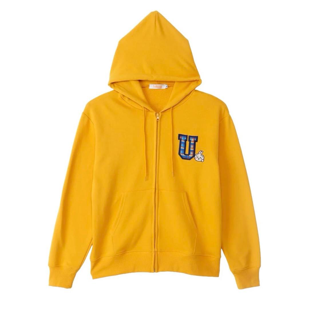 新作　ちいかわ ZIPパーカー GO MY WAY イエロー　うさぎ