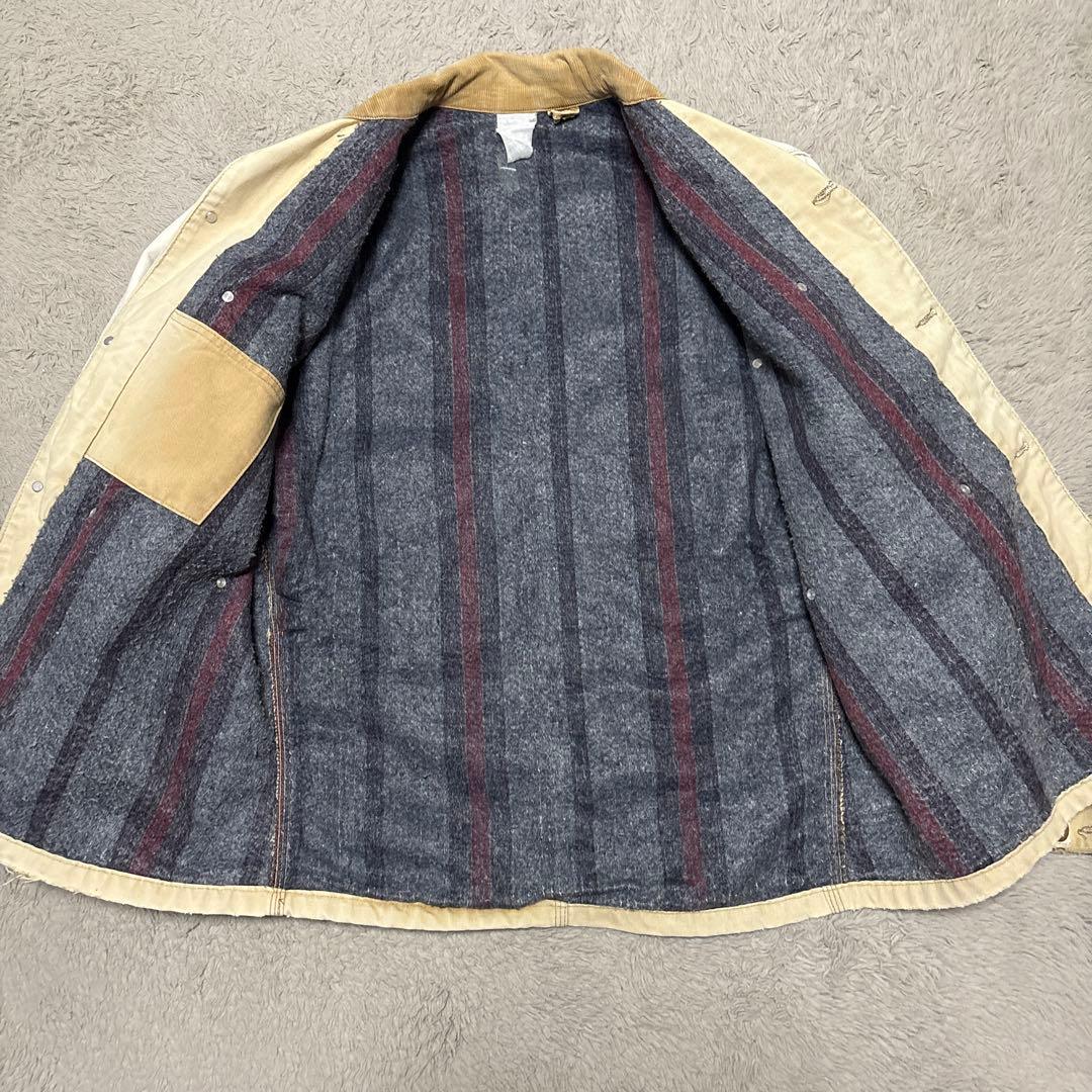 80s carhartt 100周年　星タグ　カバーオール　ボロ　L