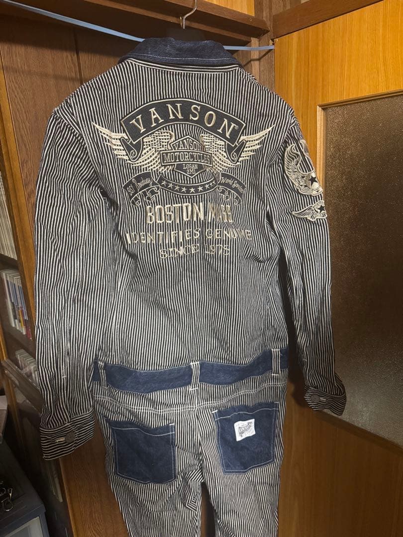 VANSON ヒッコリー ツナギ