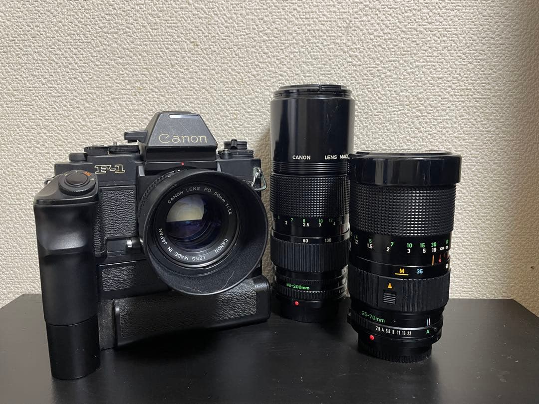Canon New F-1 AEファインダーFN モータードライブFN レンズ付