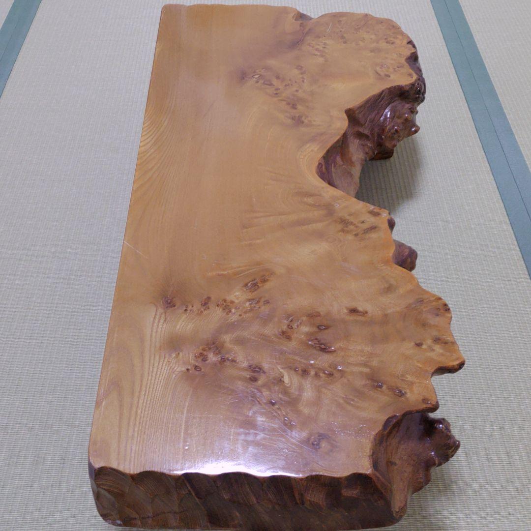 花台　華台　天然木　敷板　香炉台　盆栽台　飾台　一枚板　木製　ローテーブル