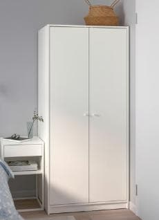 IKEA 棚 KLEPPSTAD ワードローブ ホワイト 79x176 cm