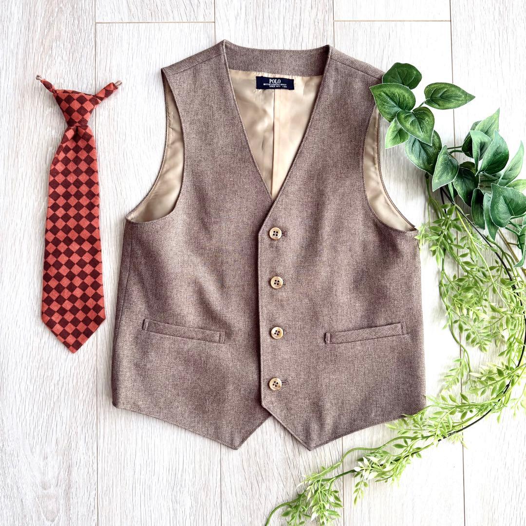 キッズ フォーマル スーツ 3ピース 130 男の子 入学式 卒園式 七五三