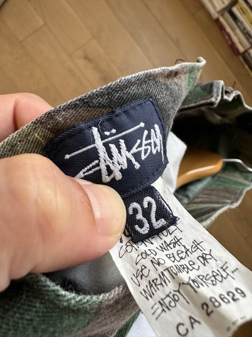 90s OLD Stussy 迷彩 カモフラ カーゴ ショーツ パンツ32
