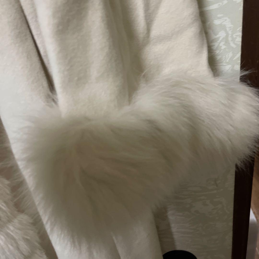 毛皮　ファーコート　Mサイズ SOLEIL アンゴラ 羊 フォックス