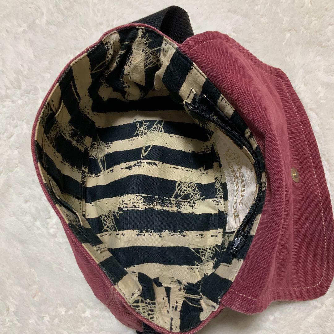 ヴィヴィアンウエストウッド　ショルダー　エッジウェア　キャンバス　赤