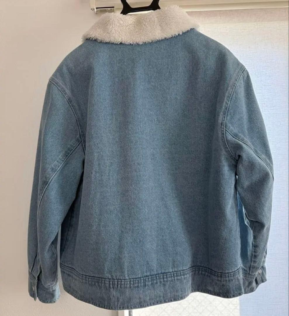 美品　アディダスオリジナルス　デニムジャケット　ボアジャケット