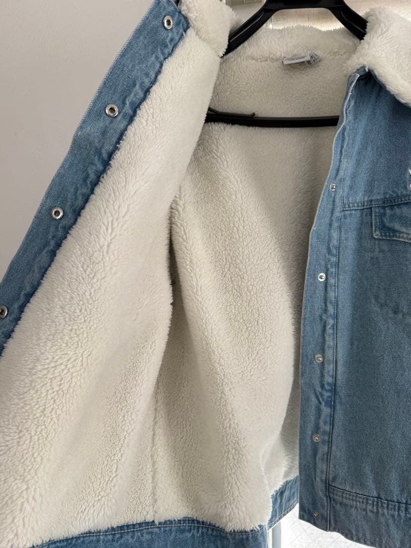 美品　アディダスオリジナルス　デニムジャケット　ボアジャケット