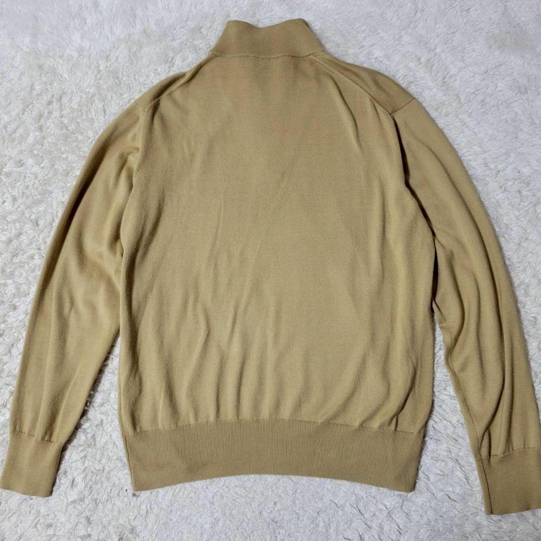 Loro Piana ハーフジップ ニット セーター ベージュ 48 イタリア製