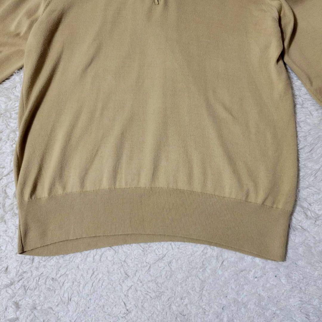 Loro Piana ハーフジップ ニット セーター ベージュ 48 イタリア製