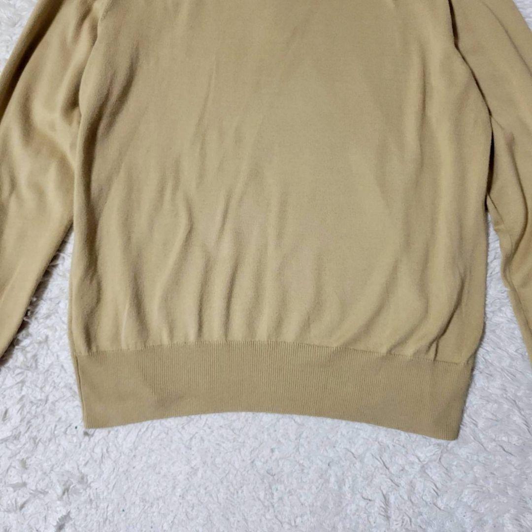 Loro Piana ハーフジップ ニット セーター ベージュ 48 イタリア製