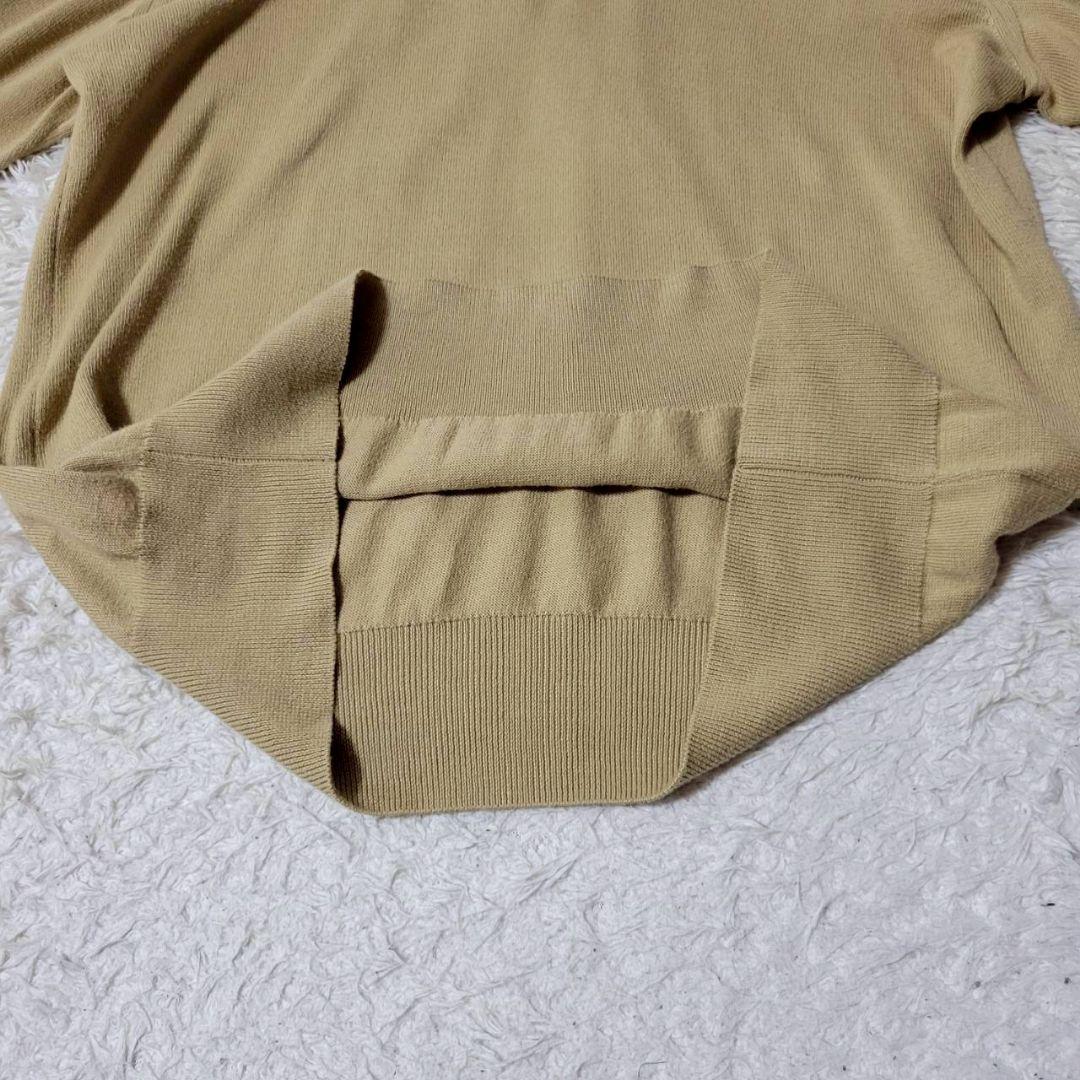 Loro Piana ハーフジップ ニット セーター ベージュ 48 イタリア製