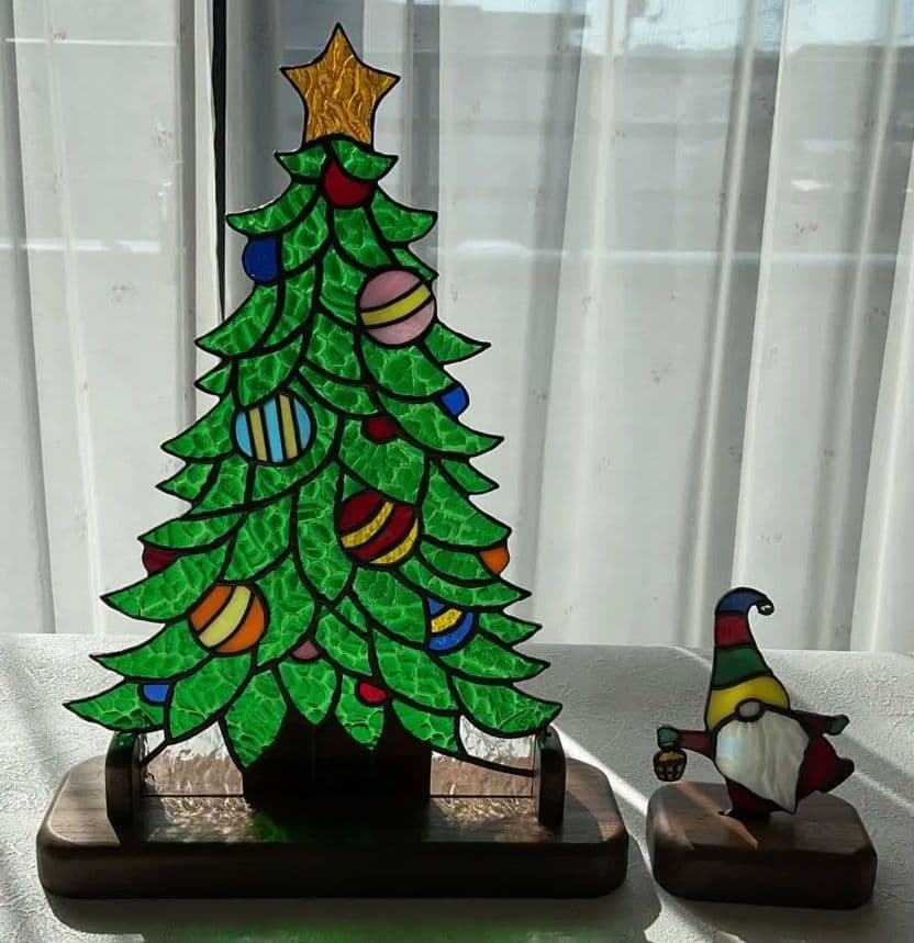 ステンドグラス　クリスマス③