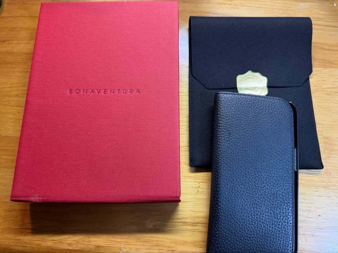 ★正規品・美品★ボナベンチュラiPhone15Pro本革ケース