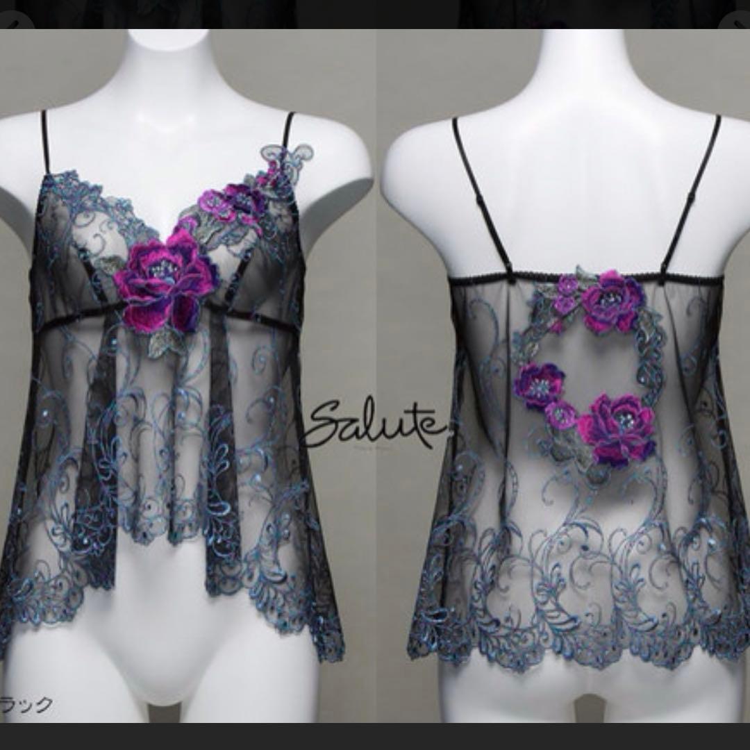 【Mサイズ】レア サルート 84G キャミソール CTJ284 ブラック 廃盤