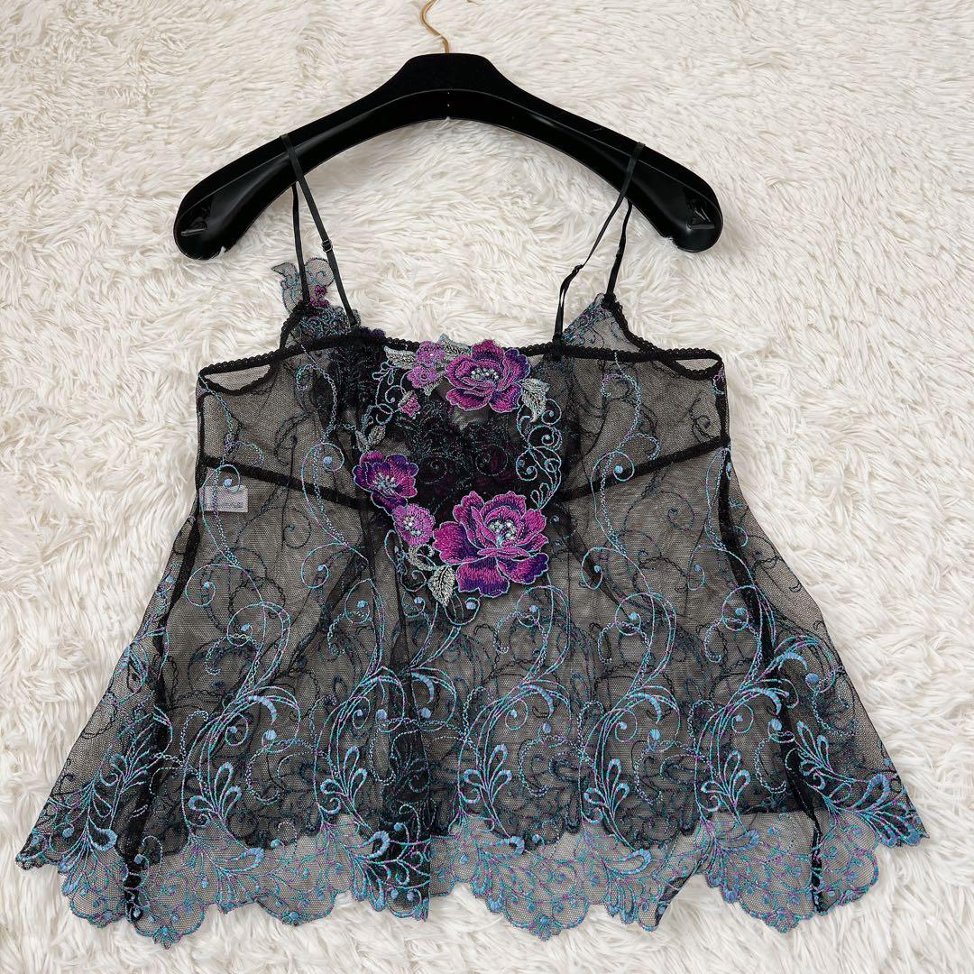 【Mサイズ】レア サルート 84G キャミソール CTJ284 ブラック 廃盤