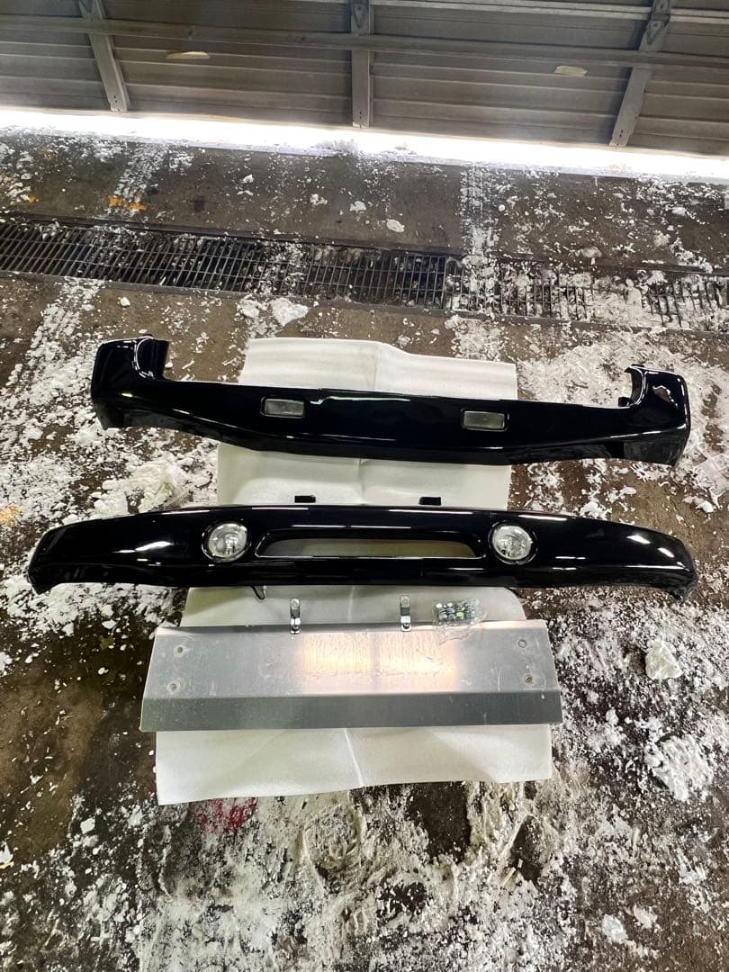 ジムニーjb23 ハーフバンパーセットスキットプレート付き