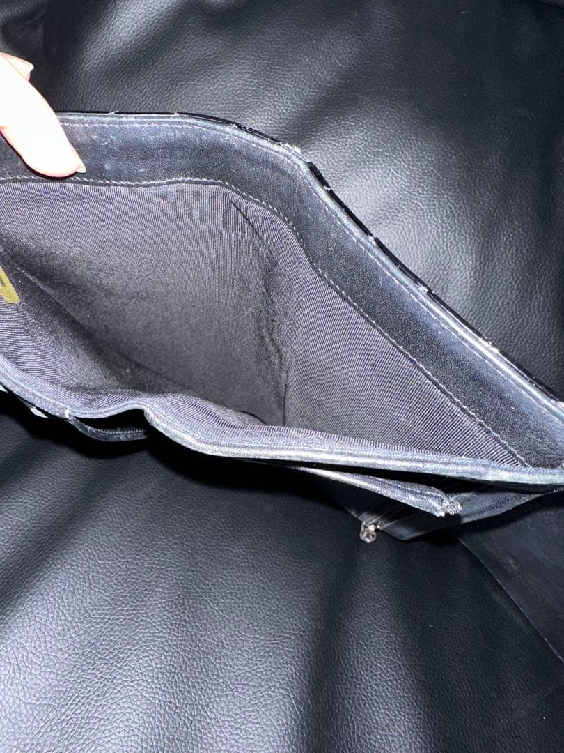 CHANEL ブラック 長財布 マトラッセ