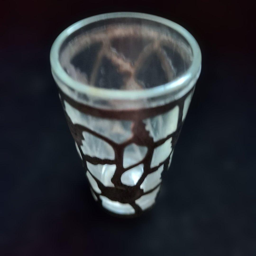 純銀ガラスショットグラス　①③ 二つおまとめ