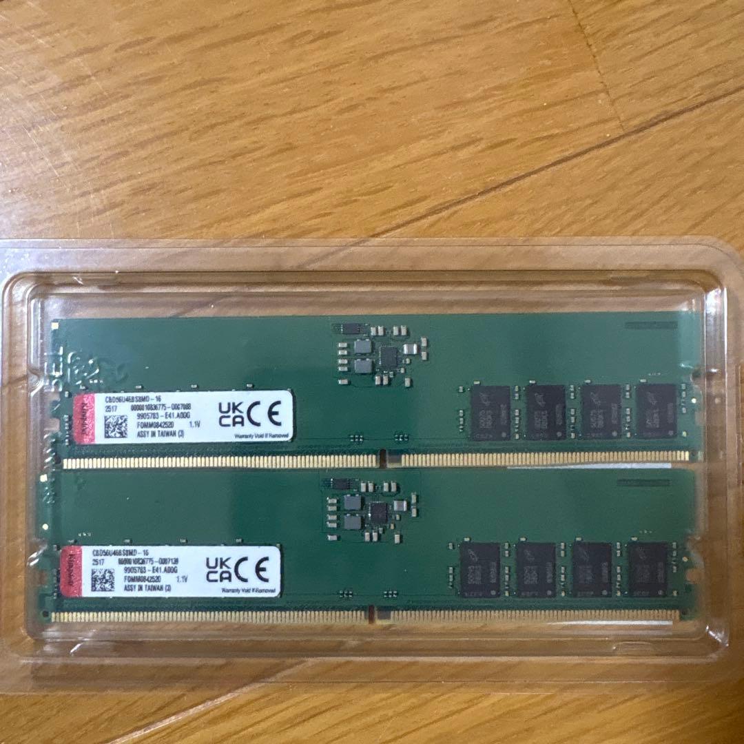 年末限定値下げ中KingstonDDR532GB(2x16GB) 5600MHz