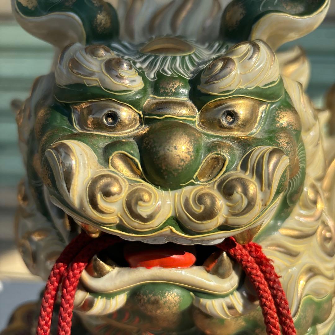 九谷焼☆玉乗獅子☆狛犬☆縁起物