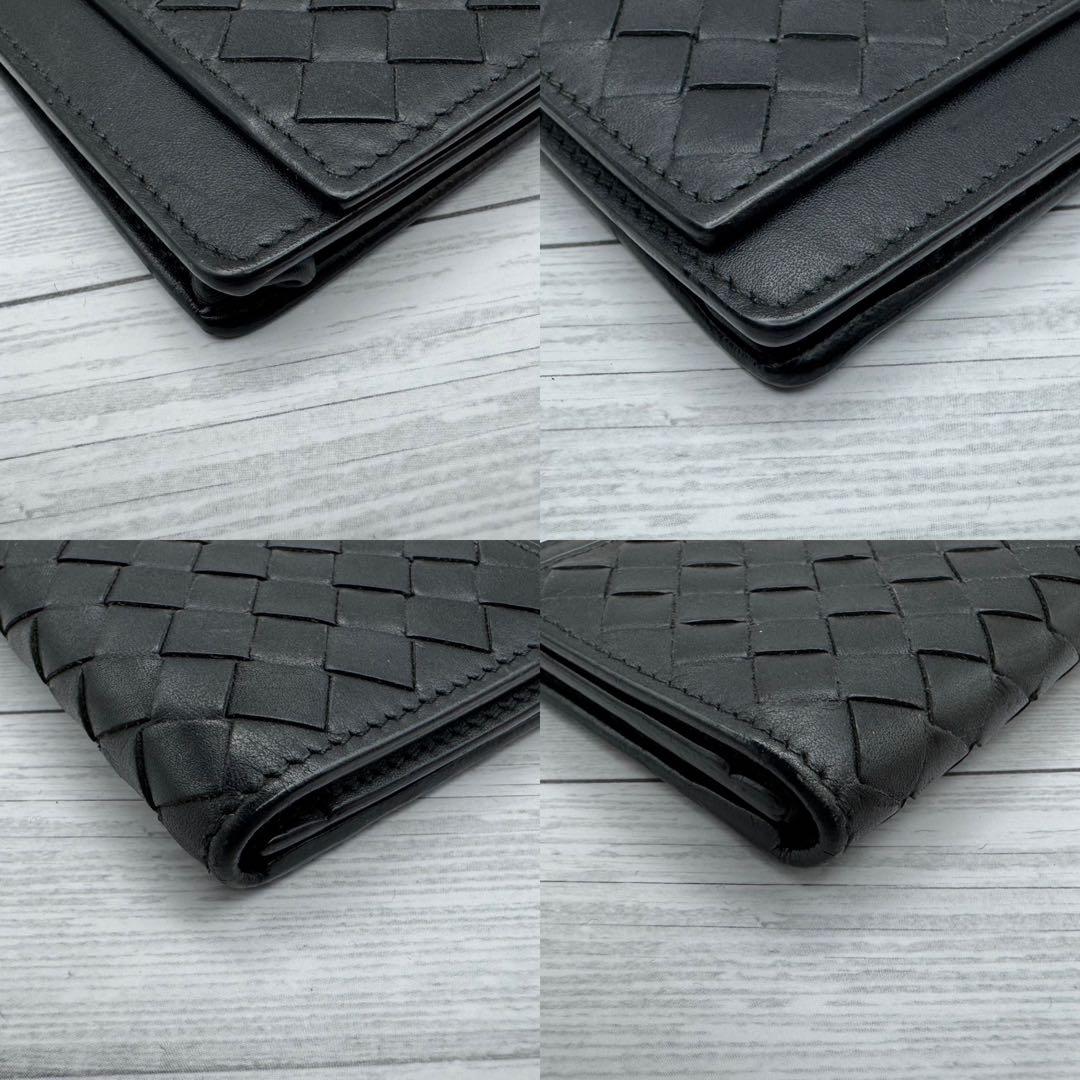 【美品】BOTTEGA VENETA　名刺入れ　イントレチャート ブラック
