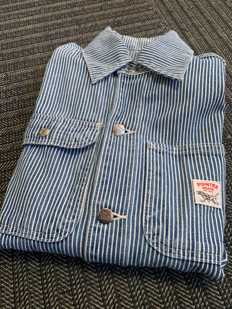 90s POINTER ポインター ヒッコリー カバーオール S USA製