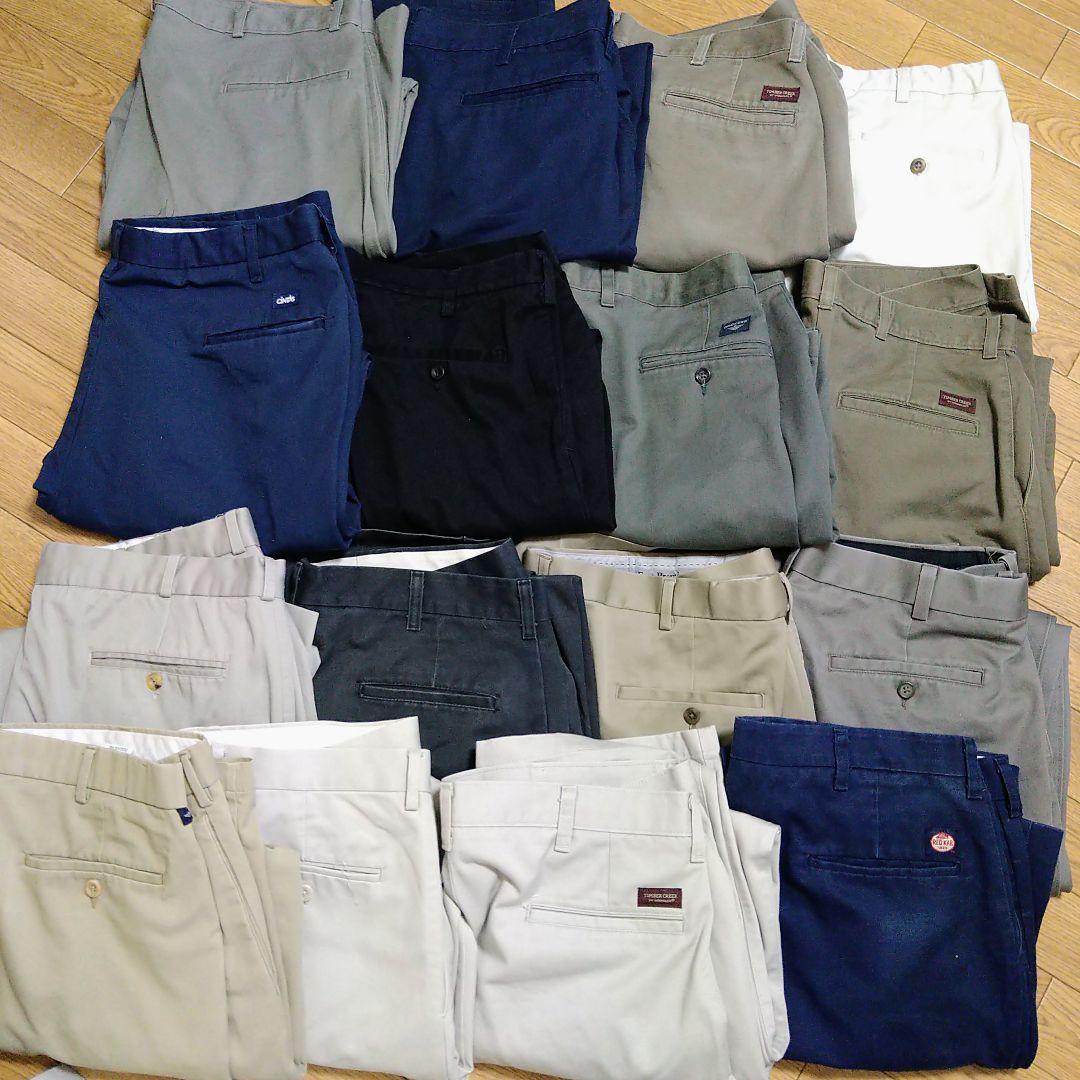 W36〜W38 16本 古着屋系ブランド ワーク チノ パンツ まとめ売り