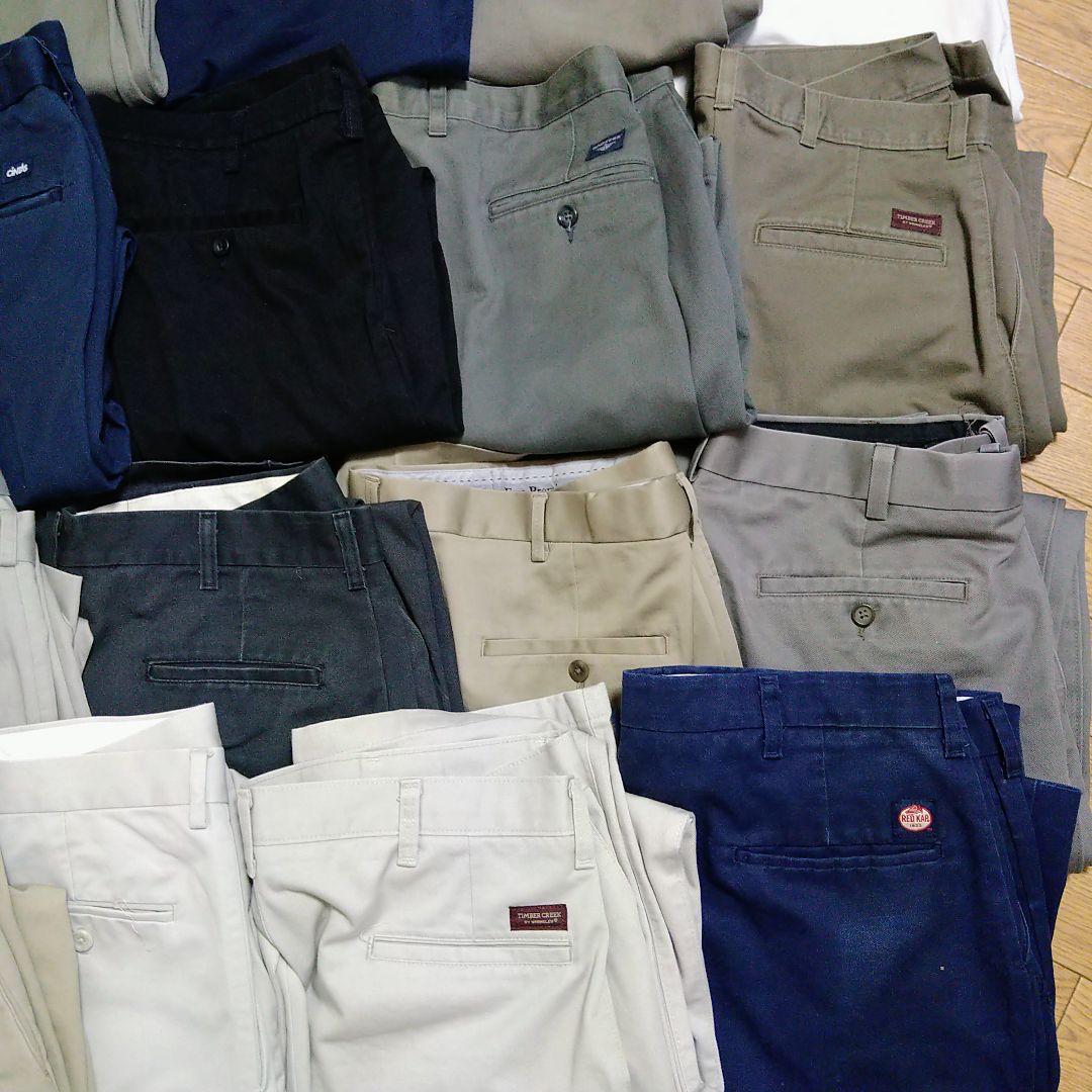 W36〜W38 16本 古着屋系ブランド ワーク チノ パンツ まとめ売り