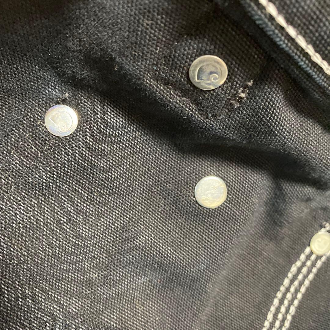 ひ*ろ様 Carhartt ブラックオーバーオール　カーハート　つなぎ