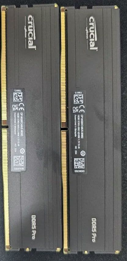 Crucial DDR5 Pro メモリ 16×2 32GB